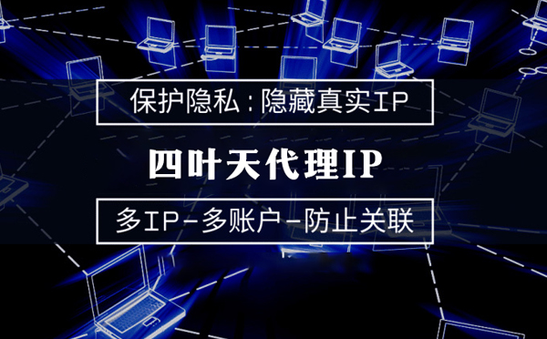 【葫芦岛代理IP】代理服务器的类型有哪些？四叶天代理IP怎么样